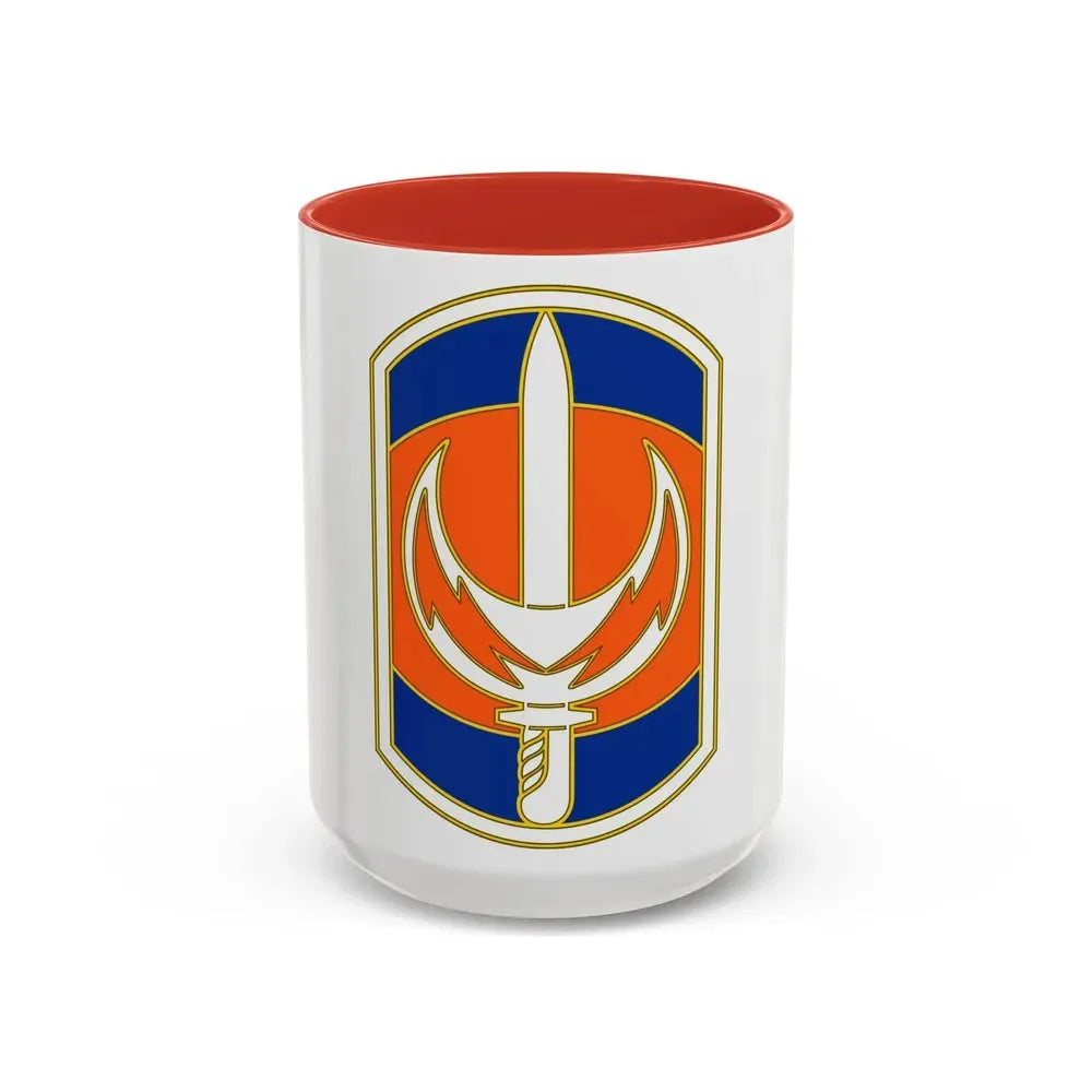 228 Signal Brigade 3 (U.S. Army) Accent Coffee Mug 15oz Red - Go Mug Yourself