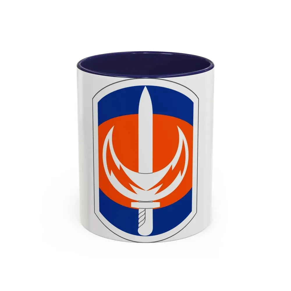 228 Signal Brigade (U.S. Army) Accent Coffee Mug 11oz Navy - Go Mug Yourself