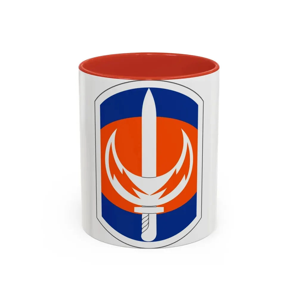 228 Signal Brigade (U.S. Army) Accent Coffee Mug 11oz Red - Go Mug Yourself
