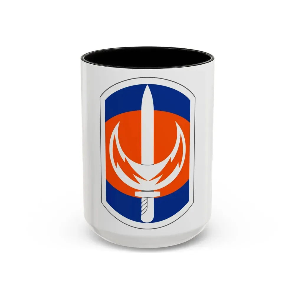228 Signal Brigade (U.S. Army) Accent Coffee Mug 15oz Black - Go Mug Yourself