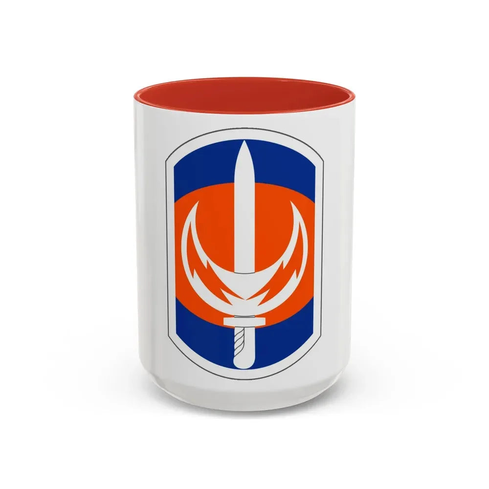 228 Signal Brigade (U.S. Army) Accent Coffee Mug 15oz Red - Go Mug Yourself