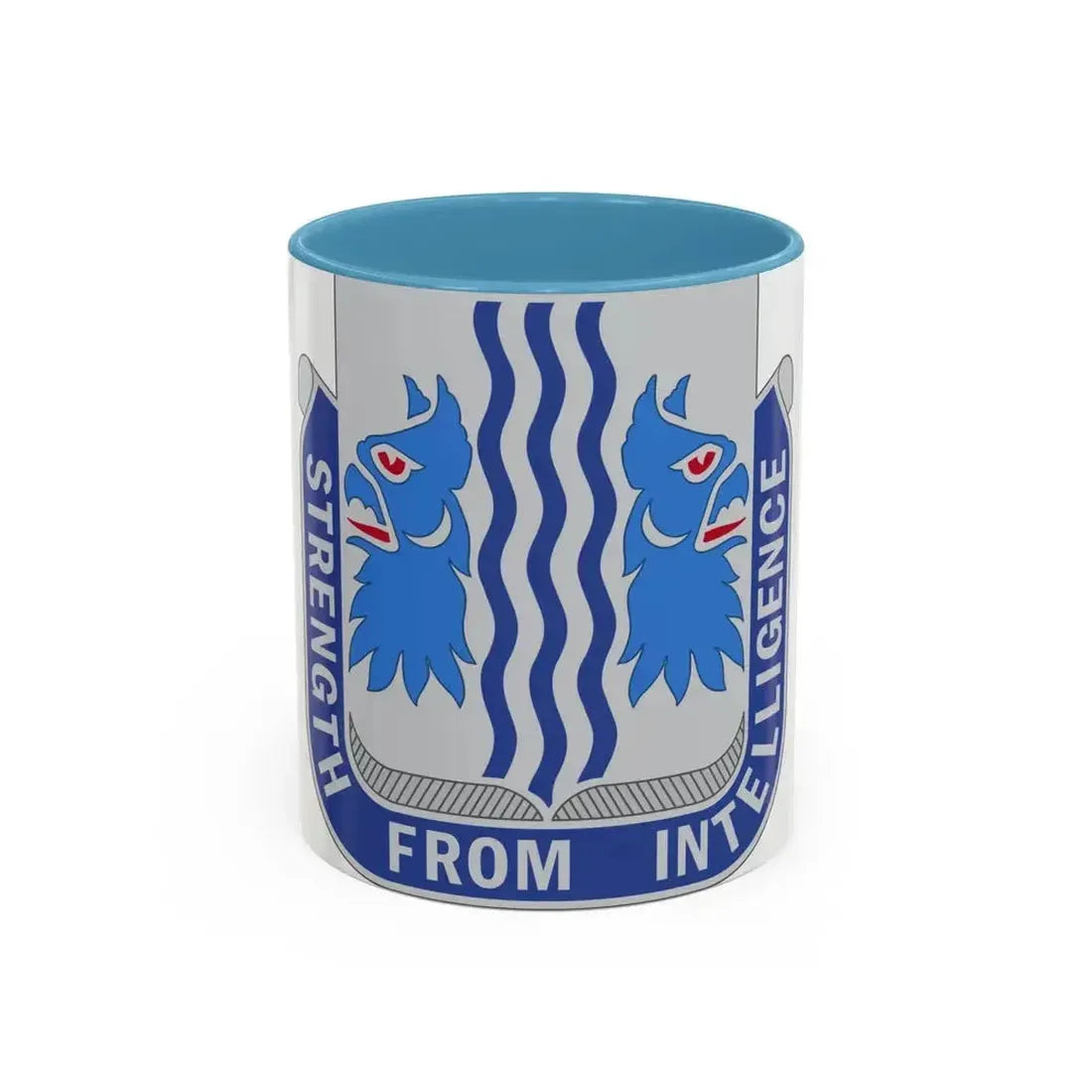 229 Military Intelligence Battalion (U.S. Army) Accent Coffee Mug 11oz Light Blue - Go Mug Yourself