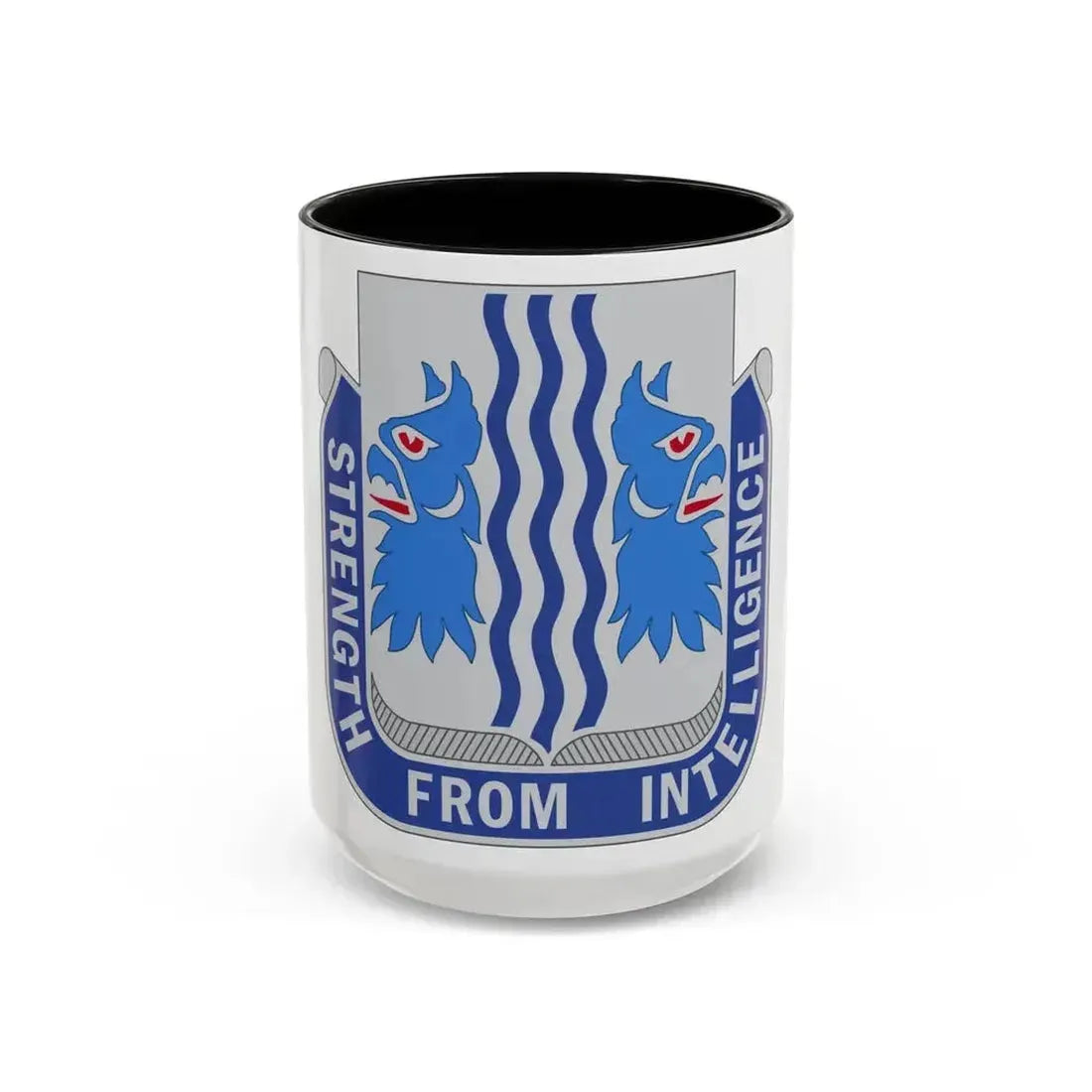229 Military Intelligence Battalion (U.S. Army) Accent Coffee Mug 15oz Black - Go Mug Yourself