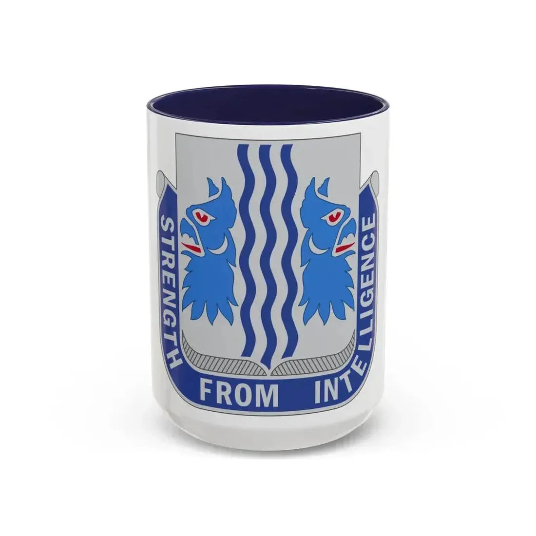 229 Military Intelligence Battalion (U.S. Army) Accent Coffee Mug 15oz Navy - Go Mug Yourself
