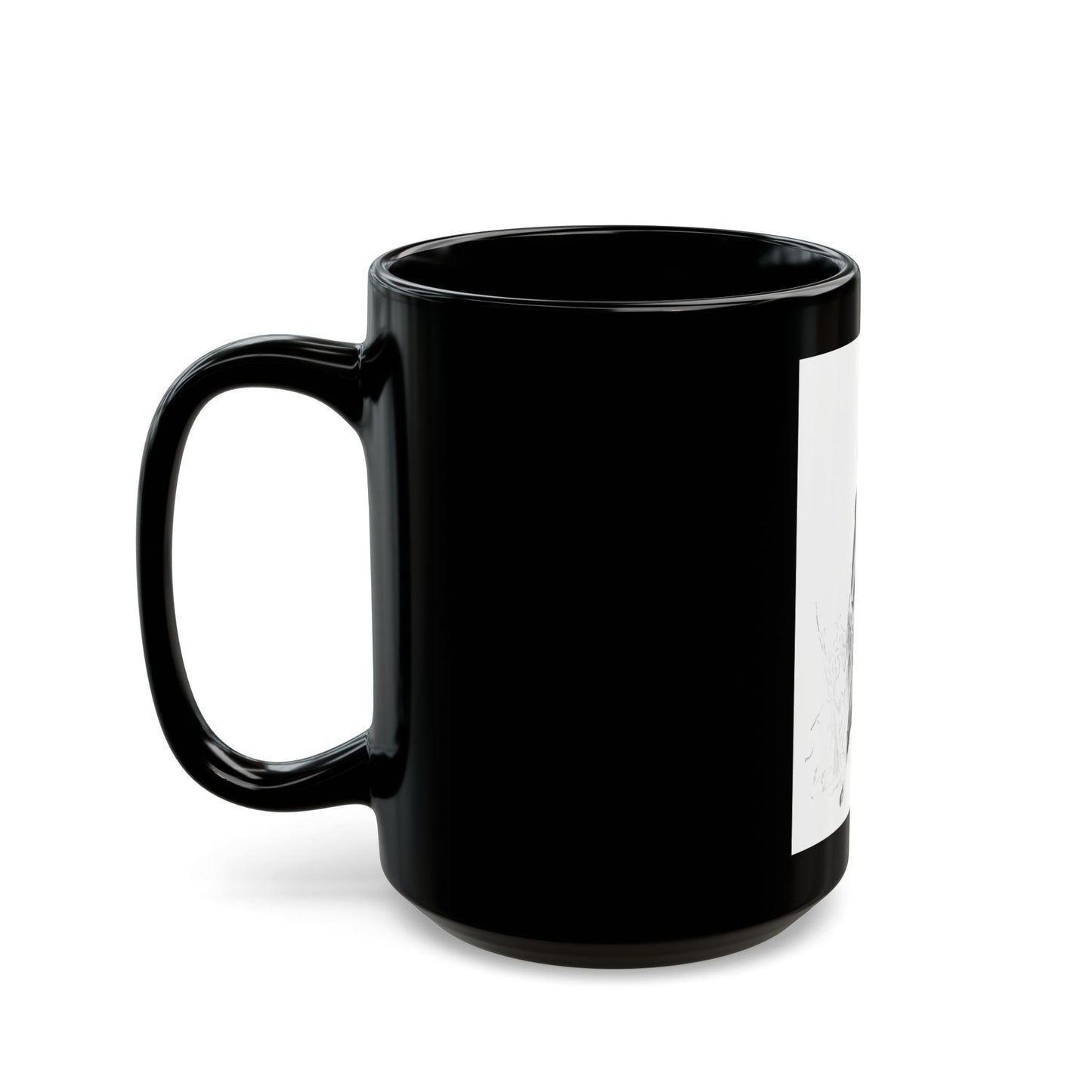 Handmachers fashion illustration (3), 1948 - Black Coffee Mug