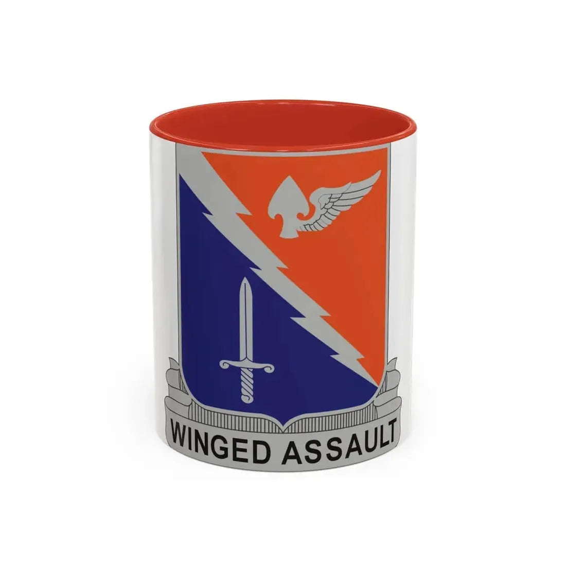 229th Aviation Regiment (U.S. Army) Accent Coffee Mug 11oz Red - Go Mug Yourself
