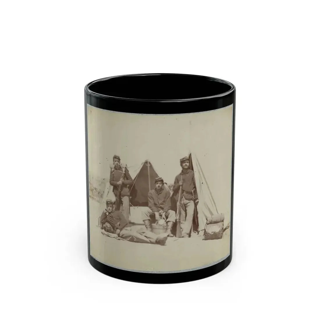 22d New York State Militia Near Harpers Ferry, Va., 1861 I.E.1862 003 (U.S. Civil War) Black Coffee Mug 11oz - Go Mug Yourself