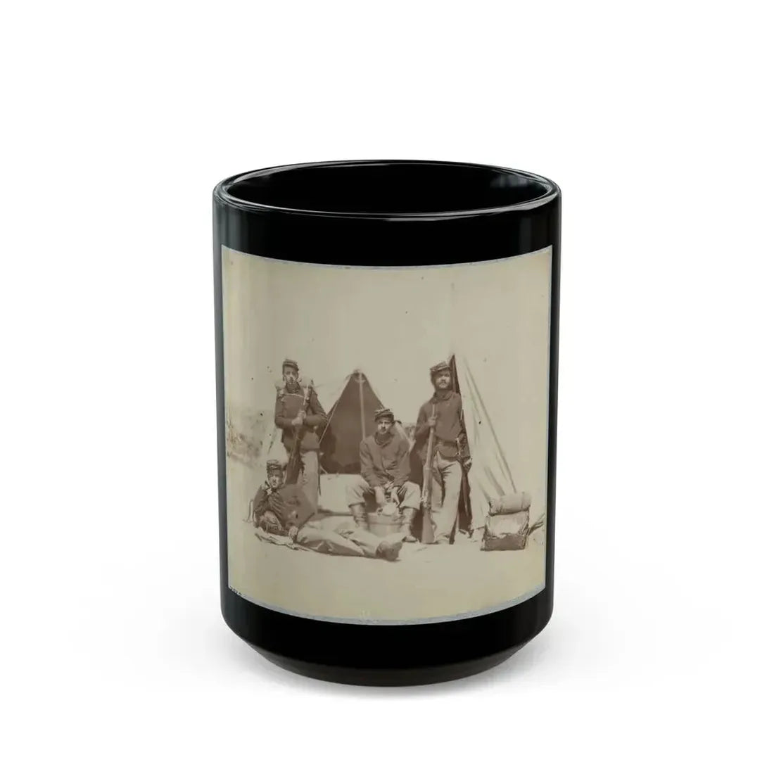 22d New York State Militia Near Harpers Ferry, Va., 1861 I.E.1862 003 (U.S. Civil War) Black Coffee Mug 15oz - Go Mug Yourself