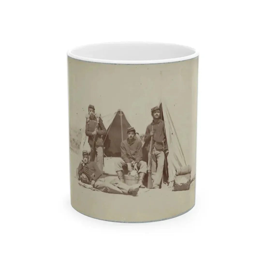 22d New York State Militia Near Harpers Ferry, Va., 1861 I.E.1862 003 (U.S. Civil War) White Coffee Mug 11oz - Go Mug Yourself