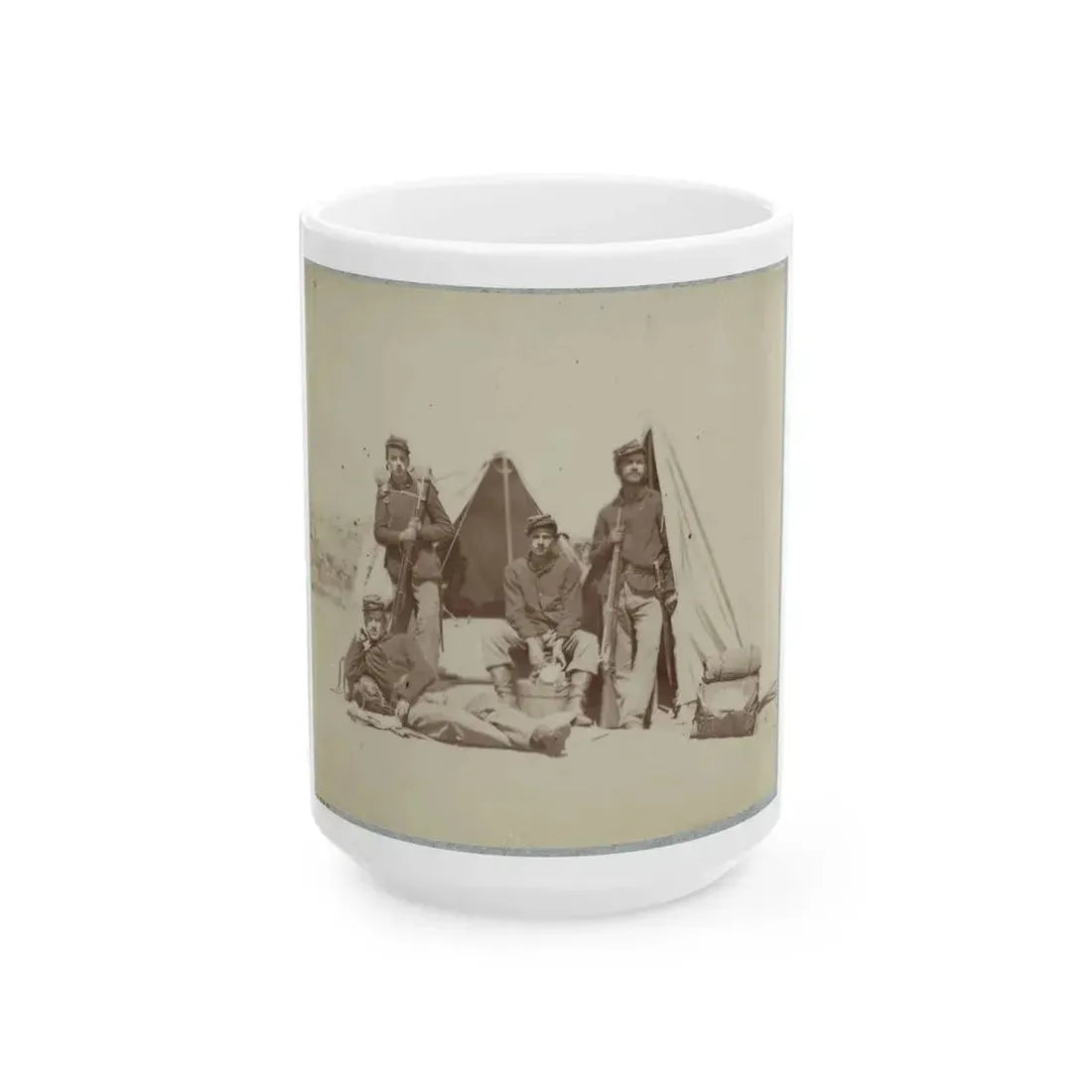 22d New York State Militia Near Harpers Ferry, Va., 1861 I.E.1862 003 (U.S. Civil War) White Coffee Mug 15oz - Go Mug Yourself