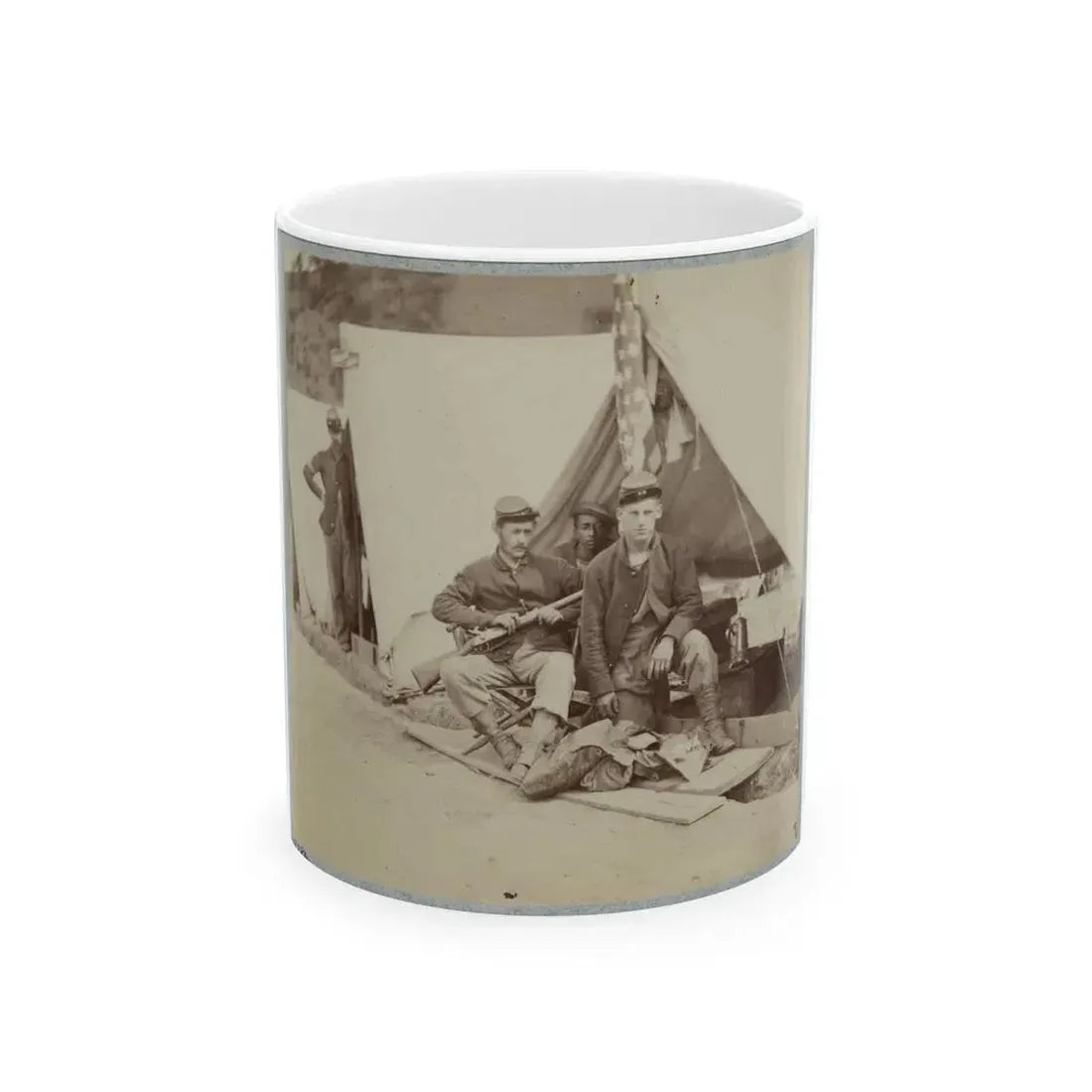22d New York State Militia Near Harpers Ferry, Va., 1861 I.E.1862 004(2) (U.S. Civil War) White Coffee Mug 11oz - Go Mug Yourself
