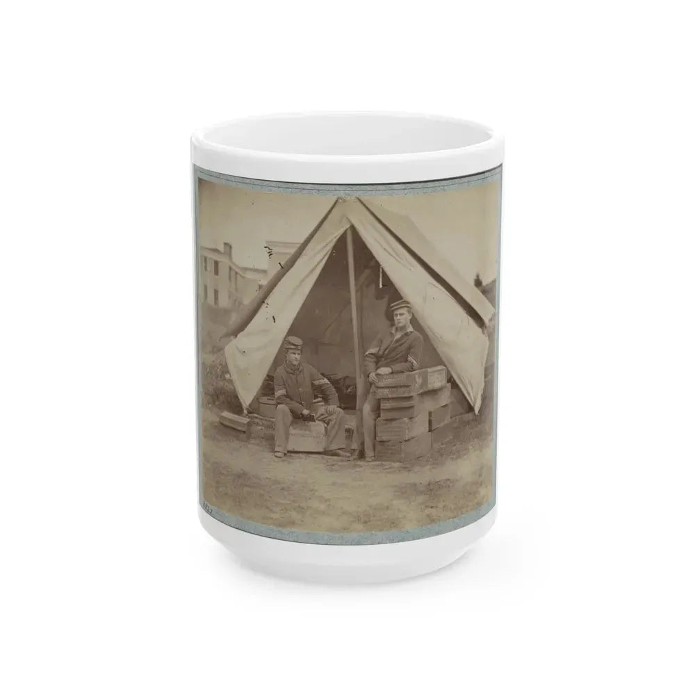 22d New York State Militia Near Harpers Ferry, Va., 1861 I.E.1862 004 (U.S. Civil War) White Coffee Mug 15oz - Go Mug Yourself