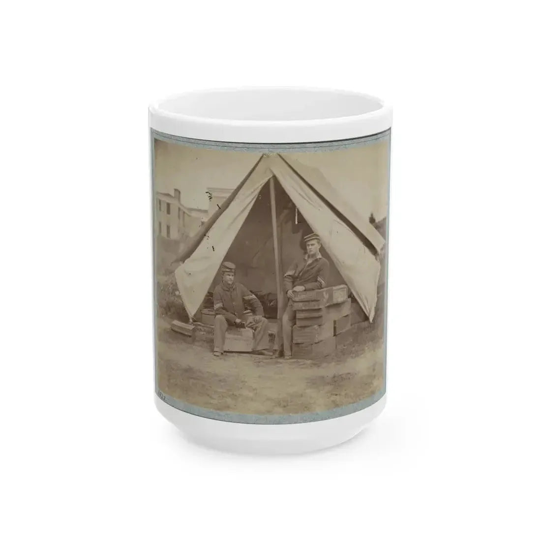 22d New York State Militia Near Harpers Ferry, Va., 1861 I.E.1862 004 (U.S. Civil War) White Coffee Mug 15oz - Go Mug Yourself