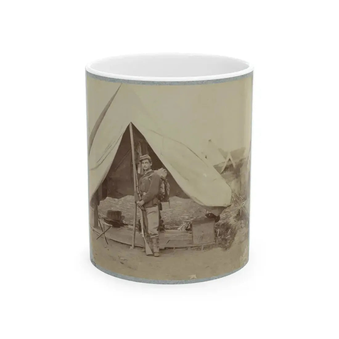 22d New York State Militia Near Harpers Ferry, Va., 1861 I.E.1862 005(2) (U.S. Civil War) White Coffee Mug 11oz - Go Mug Yourself