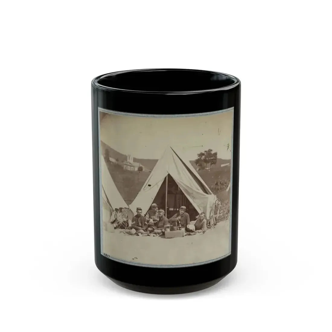 22d New York State Militia Near Harpers Ferry, Va., 1861 I.E.1862 006 (U.S. Civil War) Black Coffee Mug 15oz - Go Mug Yourself