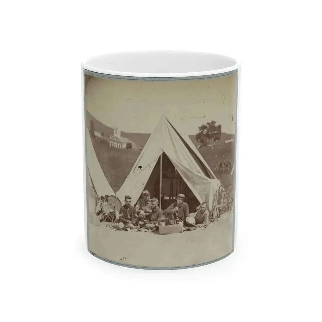 22d New York State Militia Near Harpers Ferry, Va., 1861 I.E.1862 006 (U.S. Civil War) White Coffee Mug 11oz - Go Mug Yourself