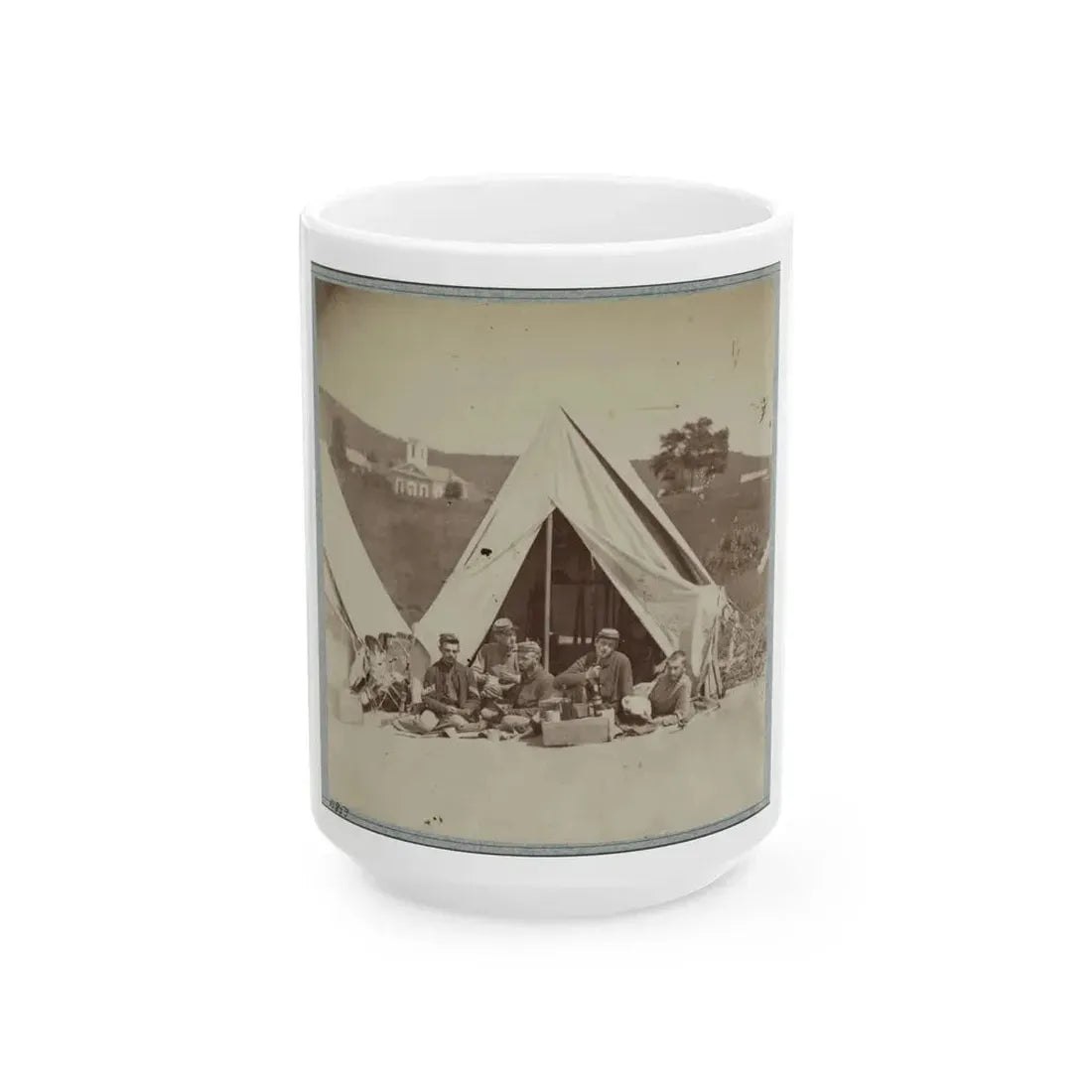 22d New York State Militia Near Harpers Ferry, Va., 1861 I.E.1862 006 (U.S. Civil War) White Coffee Mug 15oz - Go Mug Yourself