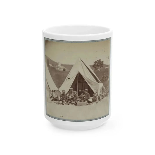 22d New York State Militia Near Harpers Ferry, Va., 1861 I.E.1862 006 (U.S. Civil War) White Coffee Mug 15oz - Go Mug Yourself