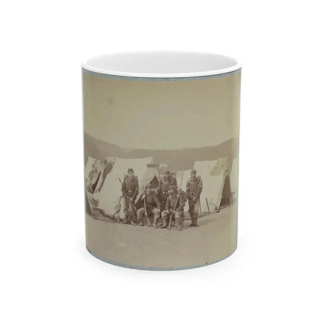 22d New York State Militia Near Harpers Ferry, Va., 1861 I.E.1862 007 (U.S. Civil War) White Coffee Mug 11oz - Go Mug Yourself