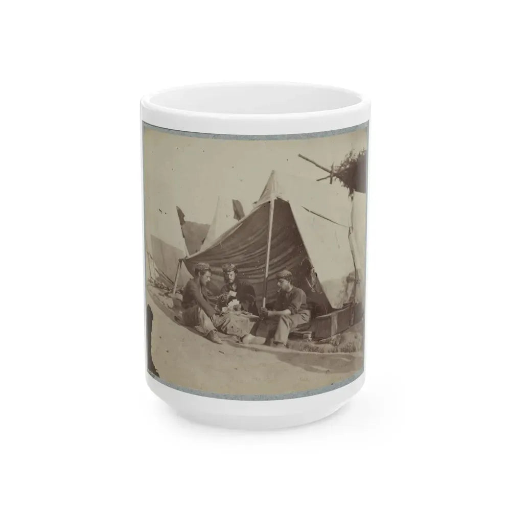 22d New York State Militia Near Harpers Ferry, Va., 1861 I.E.1862 008 (U.S. Civil War) White Coffee Mug 15oz - Go Mug Yourself