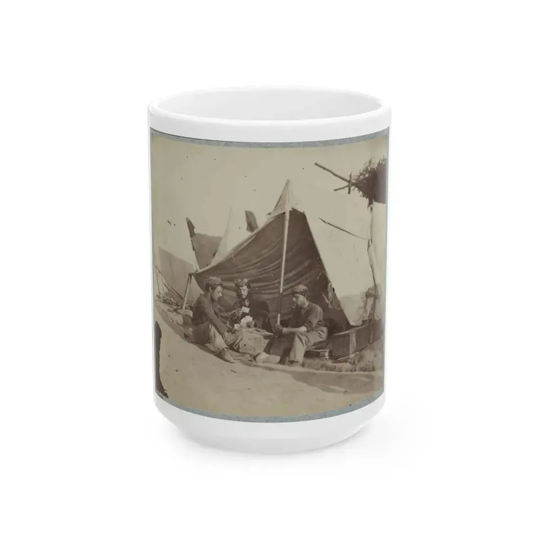 22d New York State Militia Near Harpers Ferry, Va., 1861 I.E.1862 008 (U.S. Civil War) White Coffee Mug 15oz - Go Mug Yourself