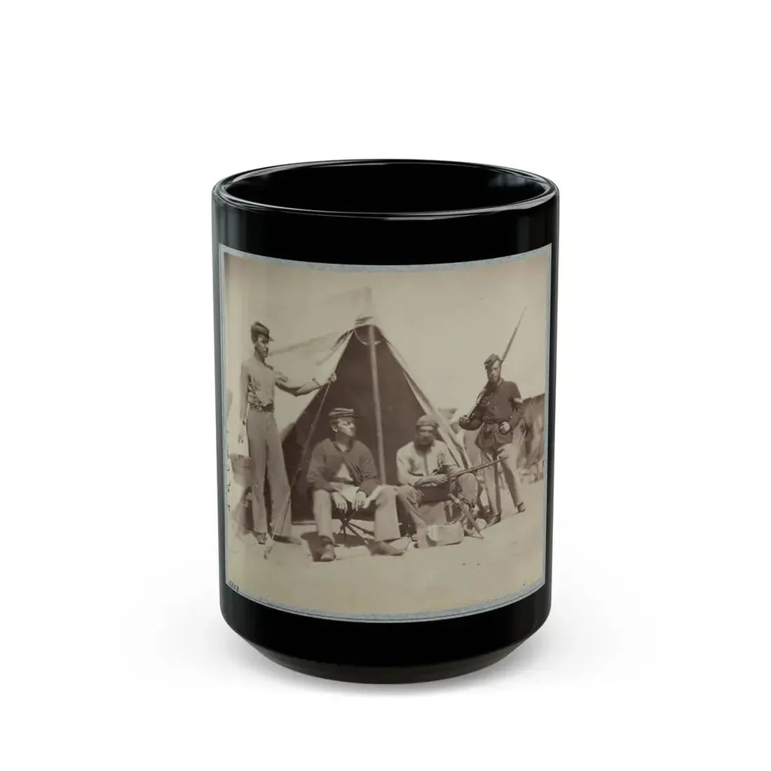 22d New York State Militia Near Harpers Ferry, Va., 1861 I.E.1862 009 (U.S. Civil War) Black Coffee Mug 15oz - Go Mug Yourself