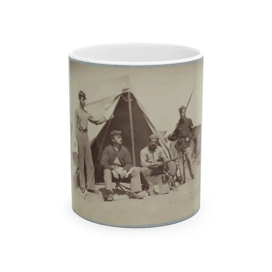 22d New York State Militia Near Harpers Ferry, Va., 1861 I.E.1862 009 (U.S. Civil War) White Coffee Mug 11oz - Go Mug Yourself