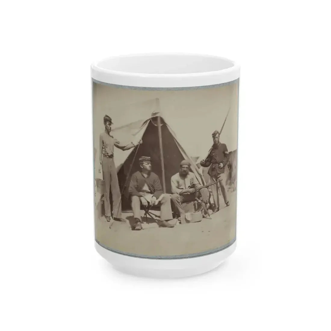 22d New York State Militia Near Harpers Ferry, Va., 1861 I.E.1862 009 (U.S. Civil War) White Coffee Mug 15oz - Go Mug Yourself