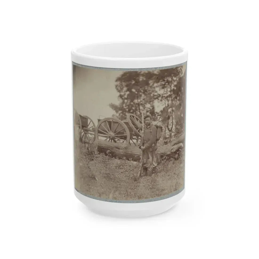 22d New York State Militia Near Harpers Ferry, Va., 1861 I.E.1862 015 (U.S. Civil War) White Coffee Mug 15oz - Go Mug Yourself