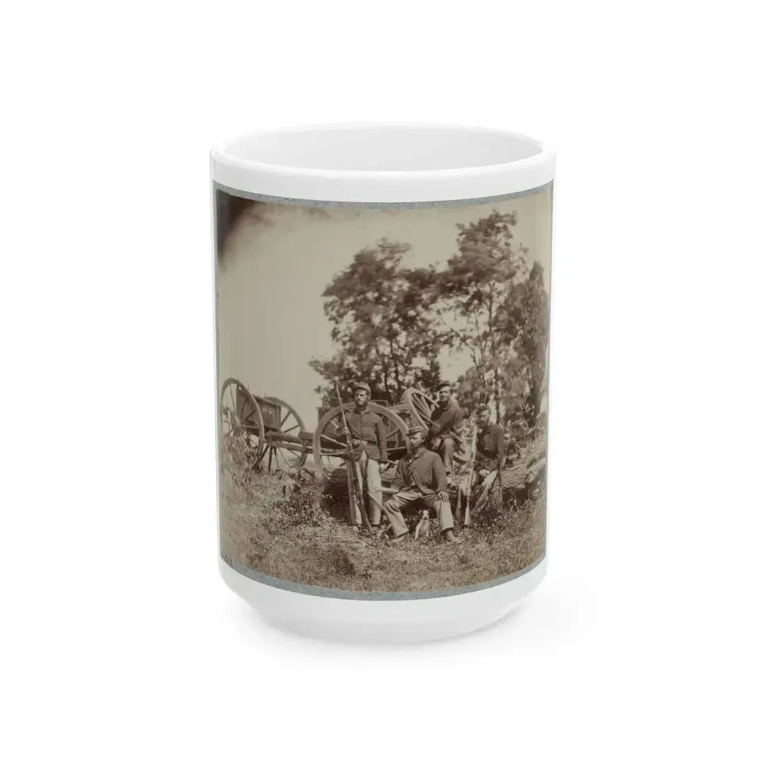 22d New York State Militia Near Harpers Ferry, Va., 1861 I.E.1862 016 (U.S. Civil War) White Coffee Mug 15oz - Go Mug Yourself