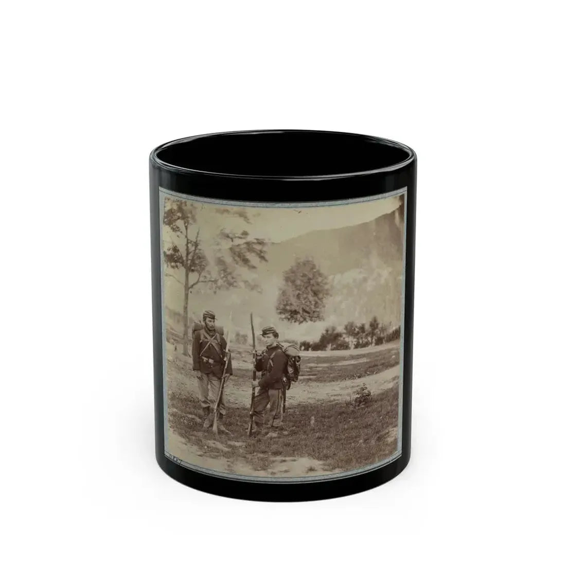 22d New York State Militia Near Harpers Ferry, Va., 1861 I.E.1862 017 (U.S. Civil War) Black Coffee Mug 11oz - Go Mug Yourself