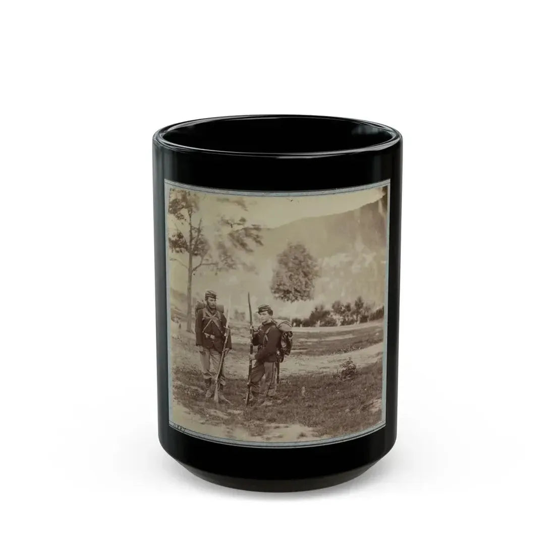 22d New York State Militia Near Harpers Ferry, Va., 1861 I.E.1862 017 (U.S. Civil War) Black Coffee Mug 15oz - Go Mug Yourself