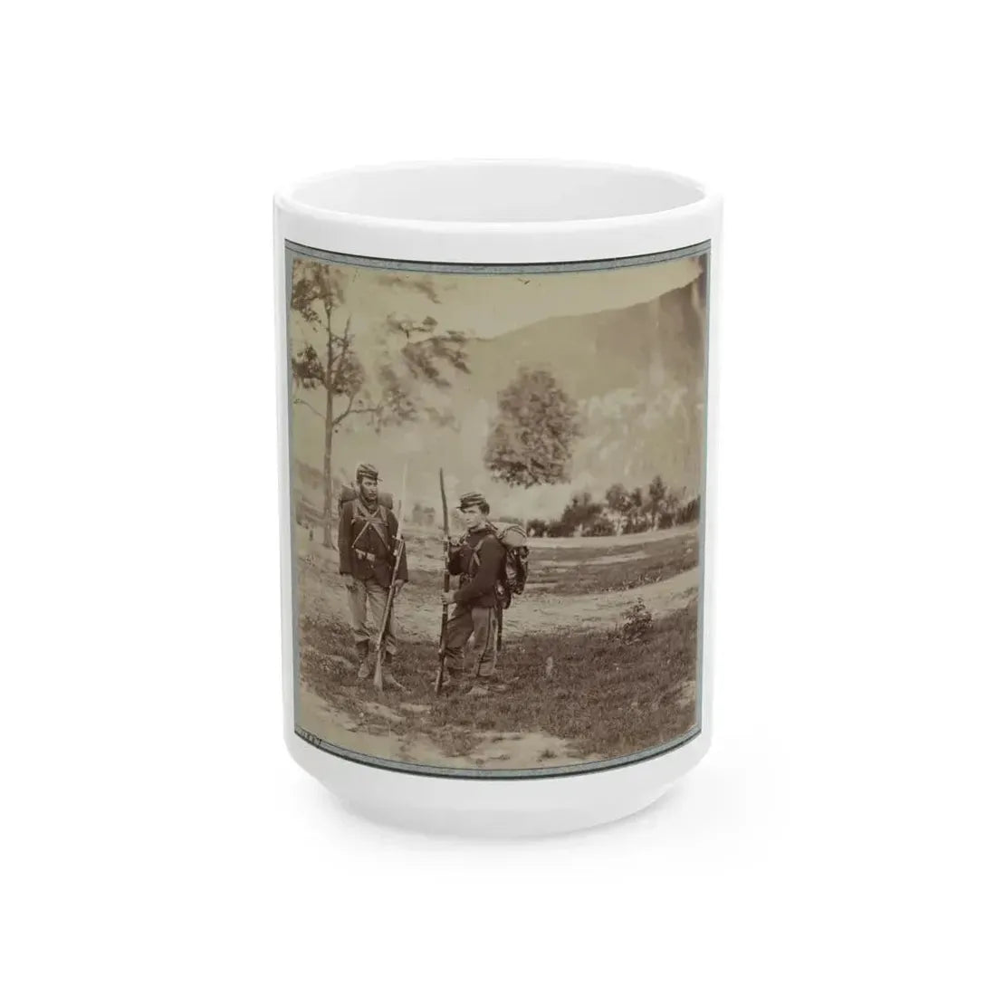 22d New York State Militia Near Harpers Ferry, Va., 1861 I.E.1862 017 (U.S. Civil War) White Coffee Mug 15oz - Go Mug Yourself