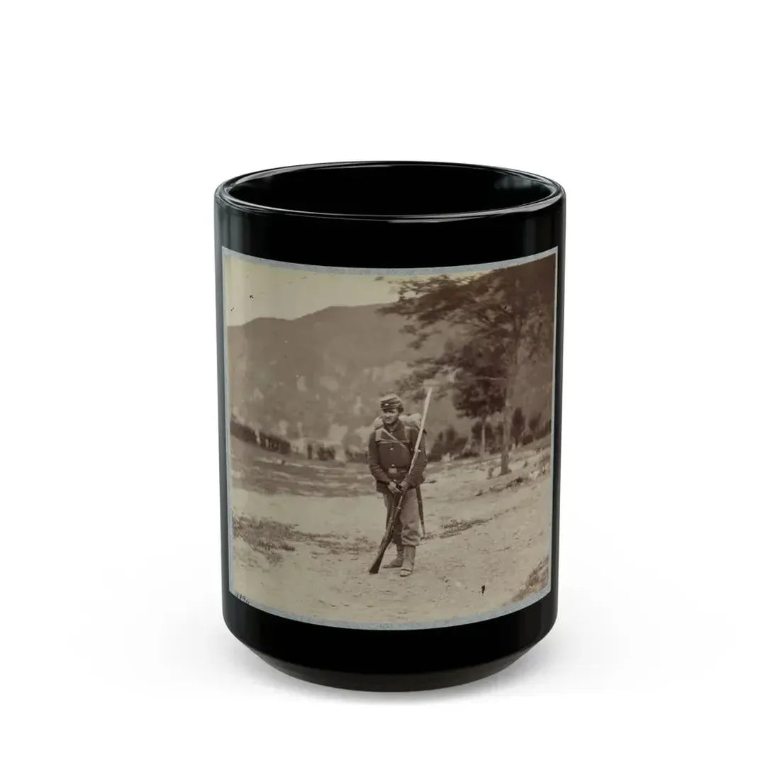 22d New York State Militia Near Harpers Ferry, Va., 1861 I.E.1862 018 (U.S. Civil War) Black Coffee Mug 15oz - Go Mug Yourself