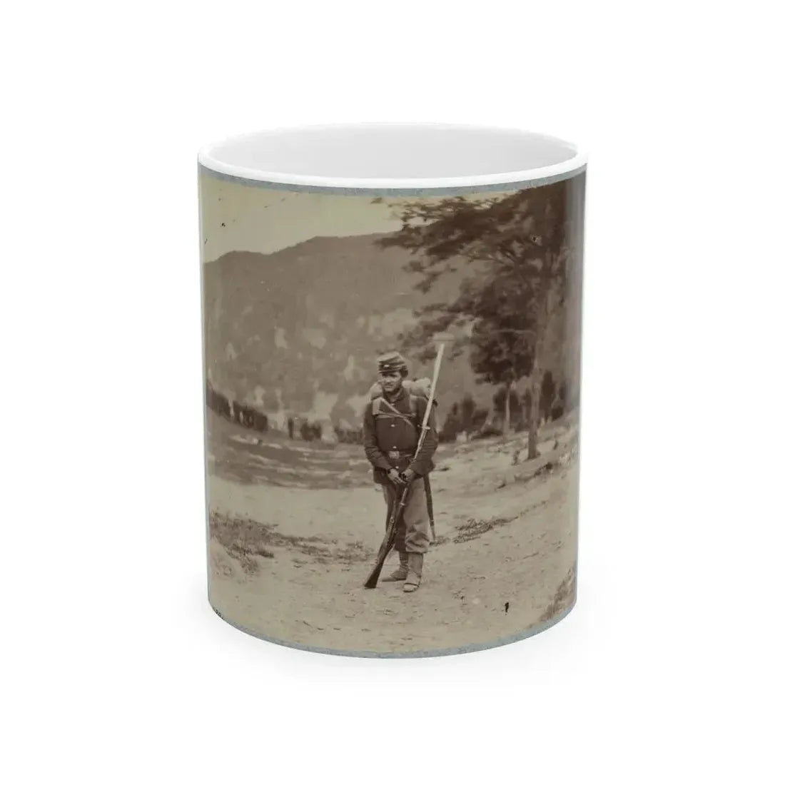 22d New York State Militia Near Harpers Ferry, Va., 1861 I.E.1862 018 (U.S. Civil War) White Coffee Mug 11oz - Go Mug Yourself