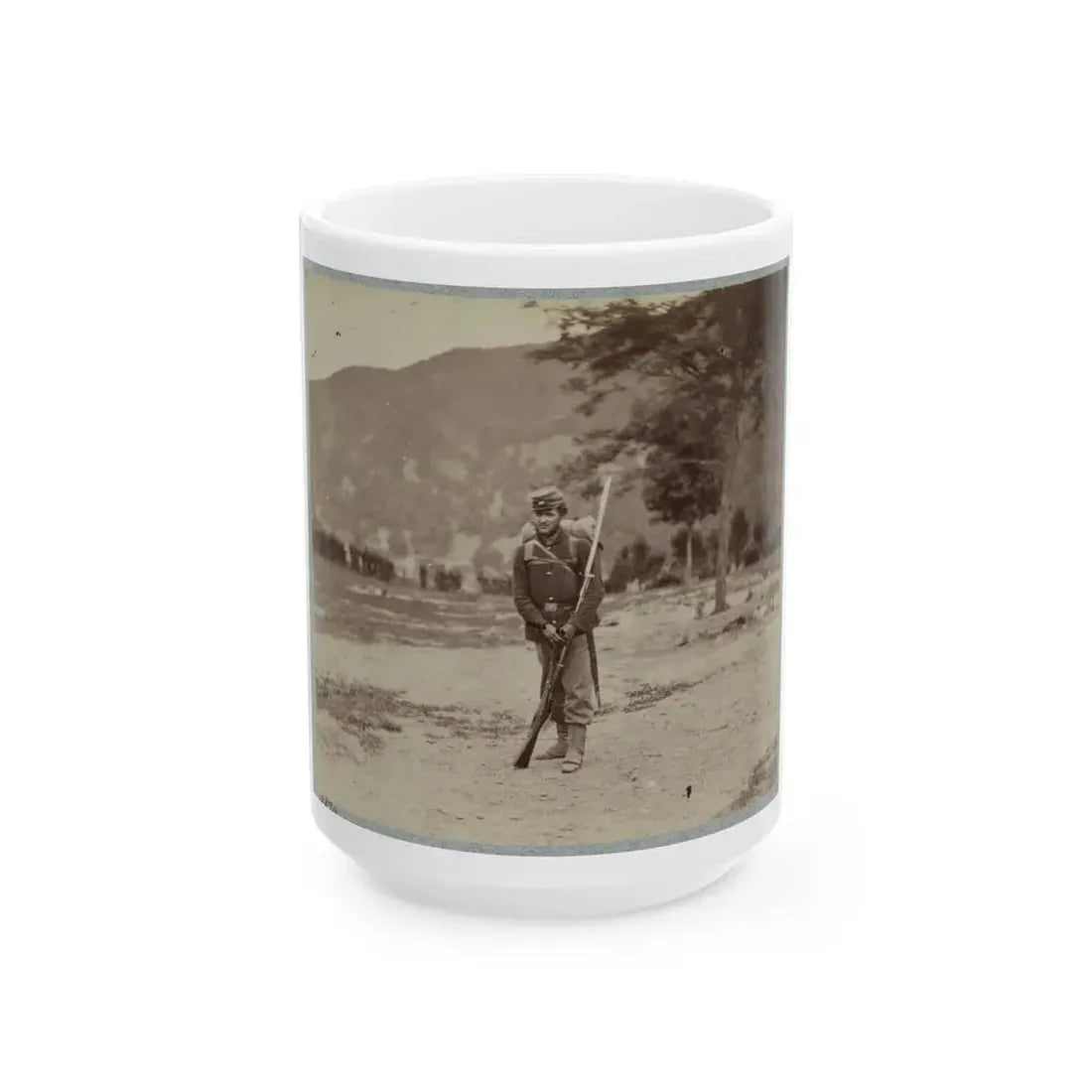 22d New York State Militia Near Harpers Ferry, Va., 1861 I.E.1862 018 (U.S. Civil War) White Coffee Mug 15oz - Go Mug Yourself
