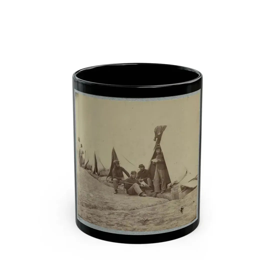 22d New York State Militia Near Harpers Ferry, Va., 1861 I.E.1862 019 (U.S. Civil War) Black Coffee Mug 11oz - Go Mug Yourself