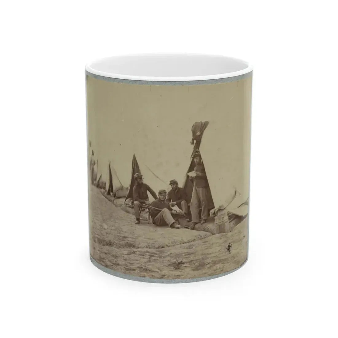 22d New York State Militia Near Harpers Ferry, Va., 1861 I.E.1862 019 (U.S. Civil War) White Coffee Mug 11oz - Go Mug Yourself