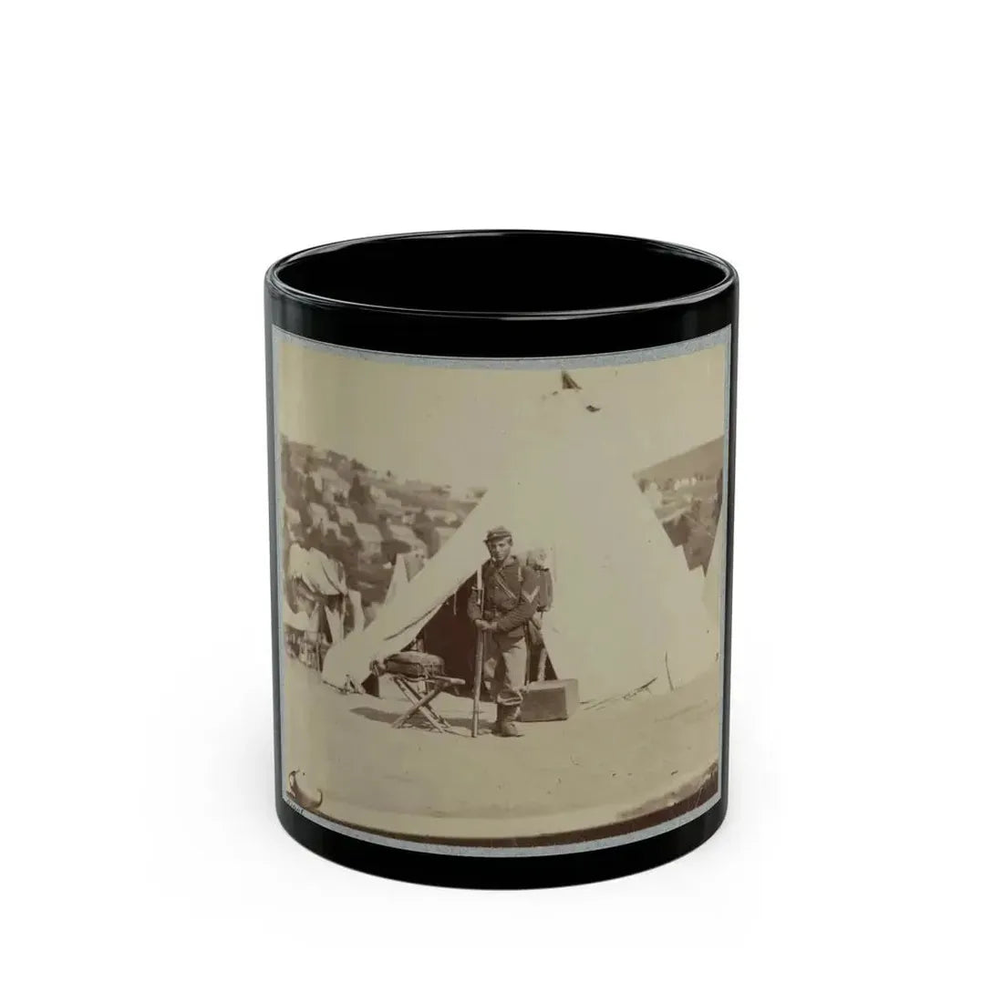 22d New York State Militia Near Harpers Ferry, Va., 1861 I.E.1862 020 (U.S. Civil War) Black Coffee Mug 11oz - Go Mug Yourself