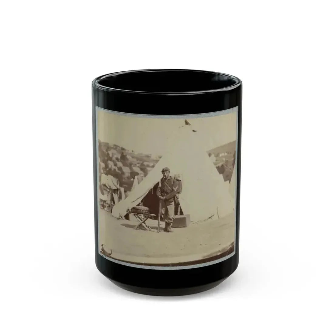 22d New York State Militia Near Harpers Ferry, Va., 1861 I.E.1862 020 (U.S. Civil War) Black Coffee Mug 15oz - Go Mug Yourself