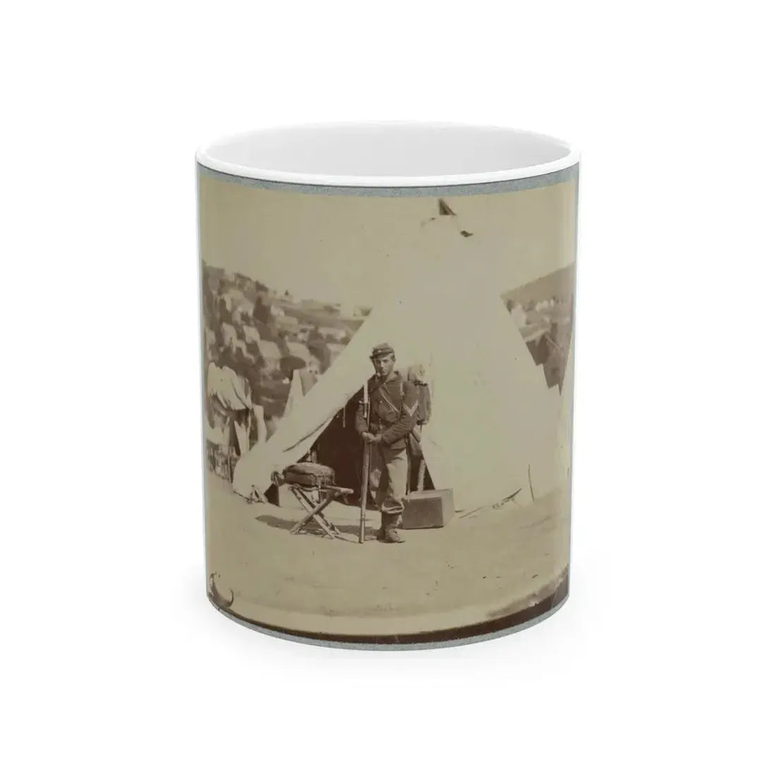 22d New York State Militia Near Harpers Ferry, Va., 1861 I.E.1862 020 (U.S. Civil War) White Coffee Mug 11oz - Go Mug Yourself
