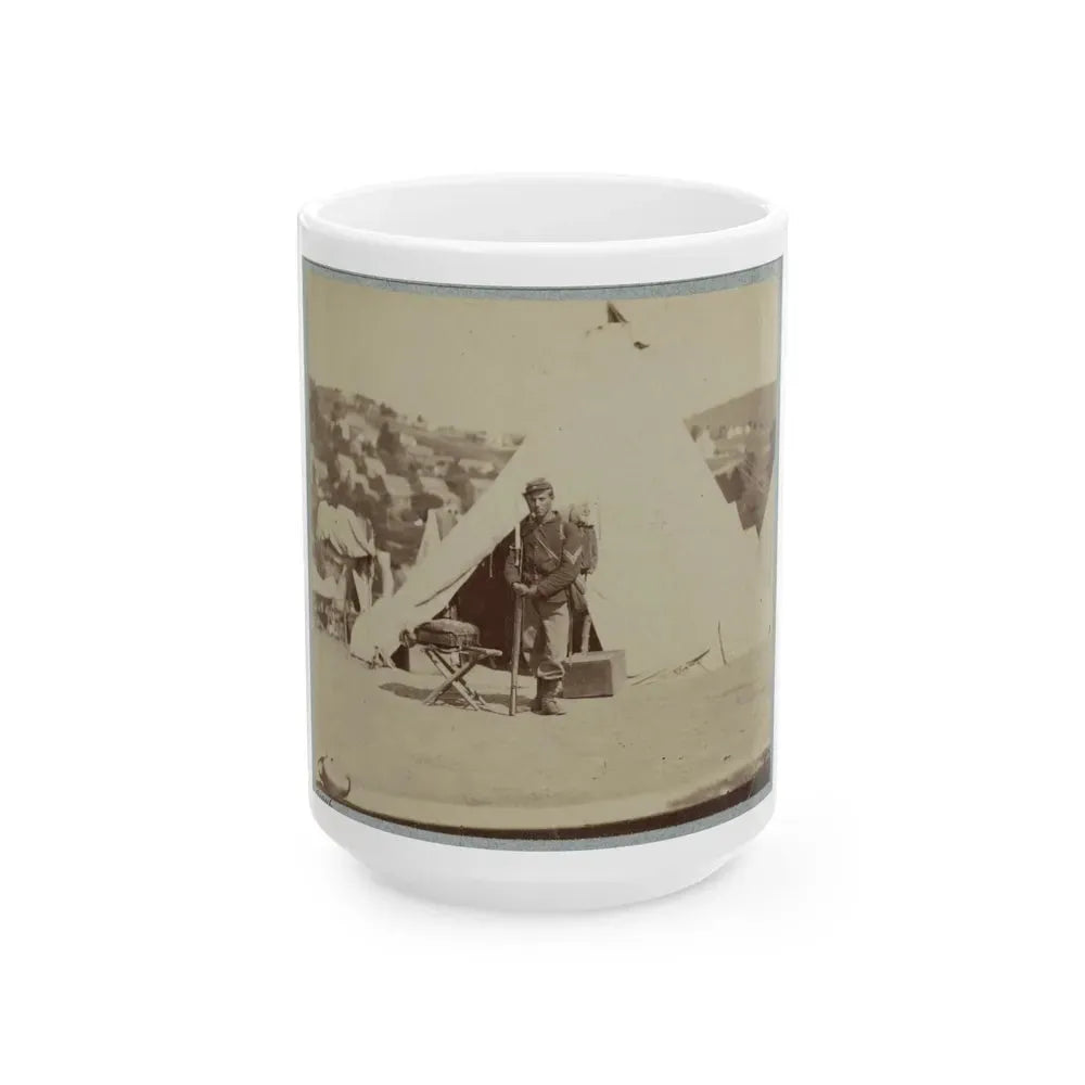 22d New York State Militia Near Harpers Ferry, Va., 1861 I.E.1862 020 (U.S. Civil War) White Coffee Mug 15oz - Go Mug Yourself