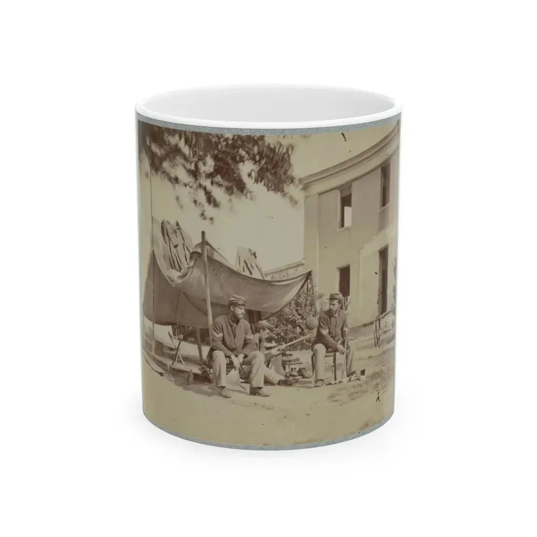 22d New York State Militia Near Harpers Ferry, Va., 1861 I.E.1862 021 (U.S. Civil War) White Coffee Mug 11oz - Go Mug Yourself