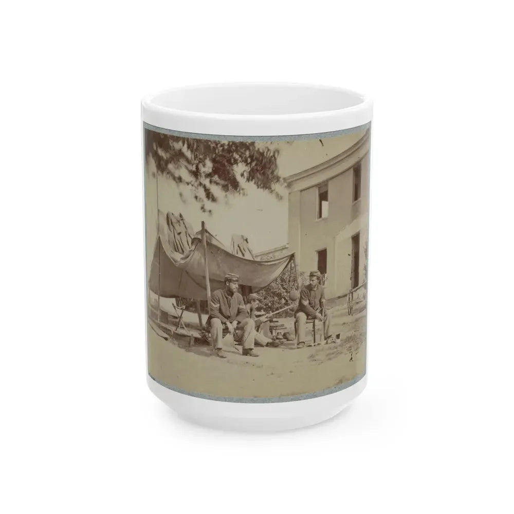 22d New York State Militia Near Harpers Ferry, Va., 1861 I.E.1862 021 (U.S. Civil War) White Coffee Mug 15oz - Go Mug Yourself