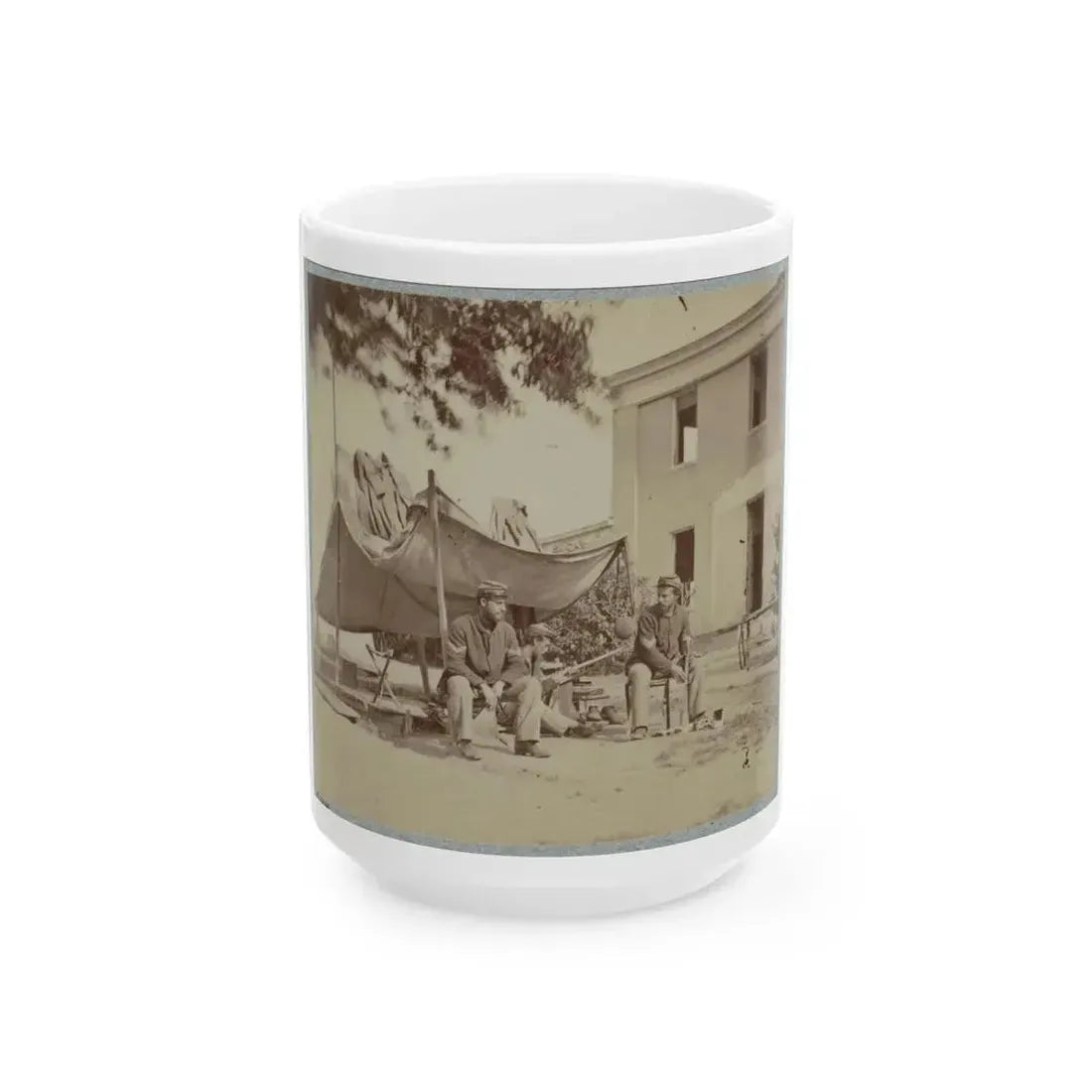 22d New York State Militia Near Harpers Ferry, Va., 1861 I.E.1862 021 (U.S. Civil War) White Coffee Mug 15oz - Go Mug Yourself