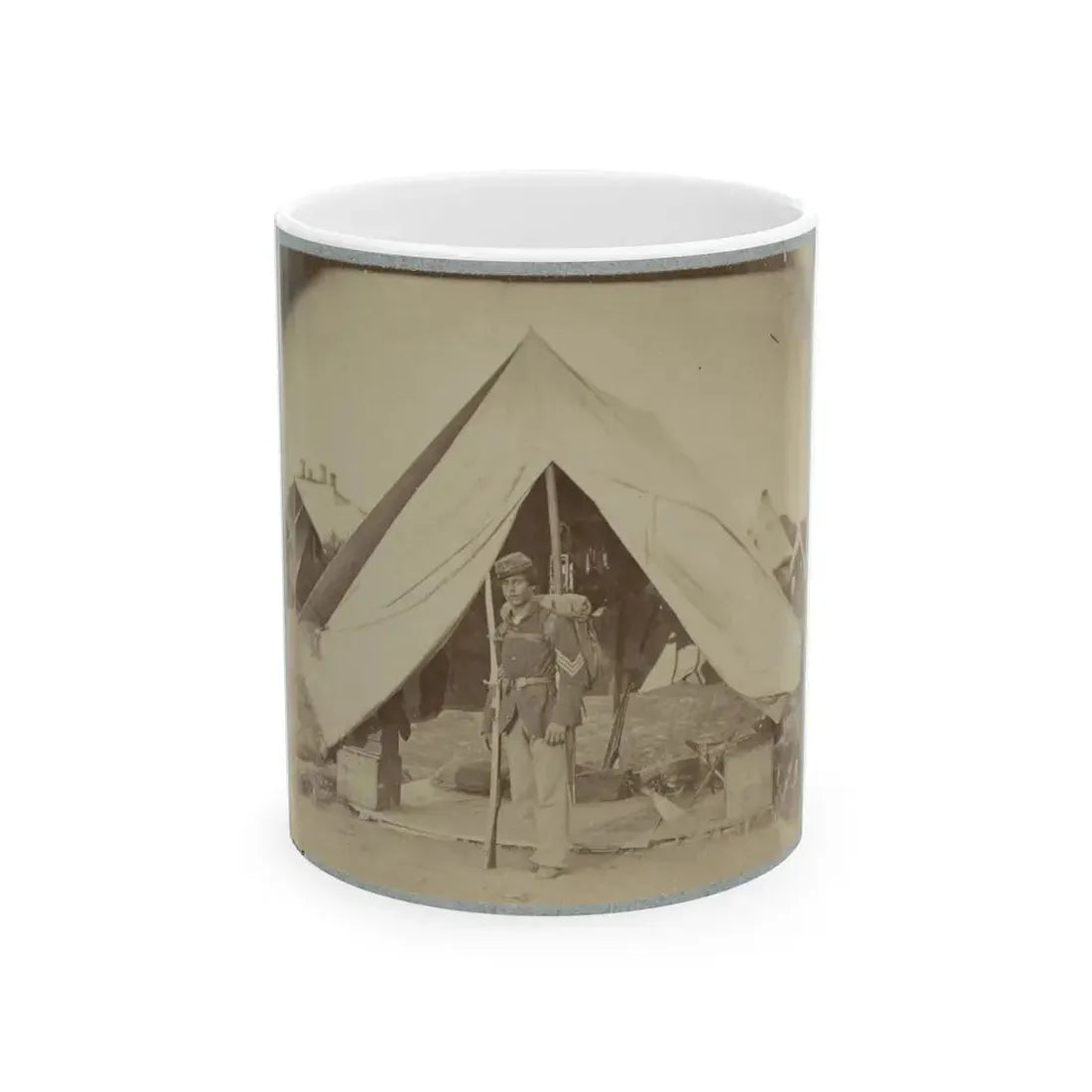 22d New York State Militia Near Harpers Ferry, Va., 1861 I.E.1862 022 (U.S. Civil War) White Coffee Mug 11oz - Go Mug Yourself