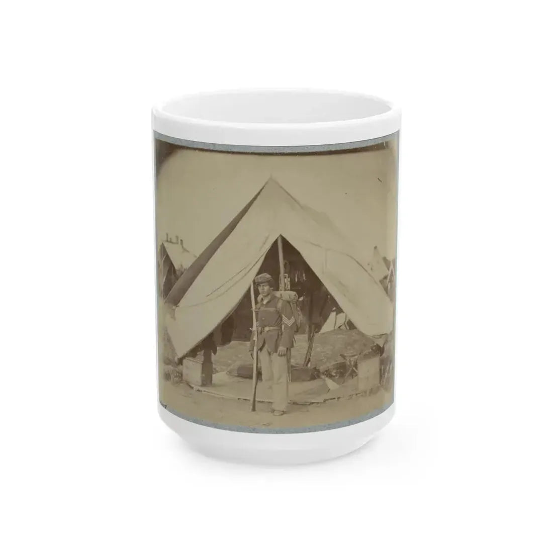 22d New York State Militia Near Harpers Ferry, Va., 1861 I.E.1862 022 (U.S. Civil War) White Coffee Mug 15oz - Go Mug Yourself