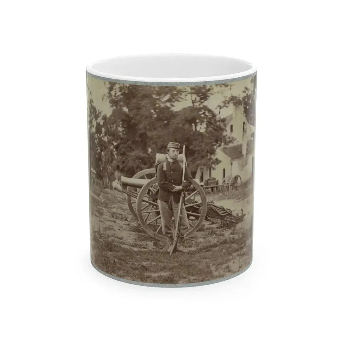 22d New York State Militia Near Harpers Ferry, Va., 1861 I.E.1862 024 (U.S. Civil War) White Coffee Mug 11oz - Go Mug Yourself