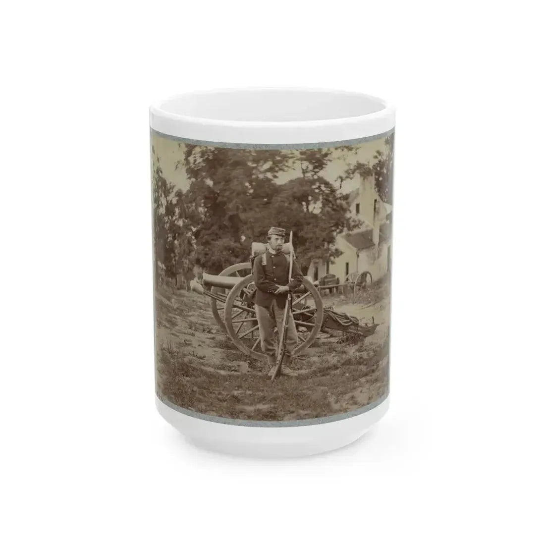 22d New York State Militia Near Harpers Ferry, Va., 1861 I.E.1862 024 (U.S. Civil War) White Coffee Mug 15oz - Go Mug Yourself