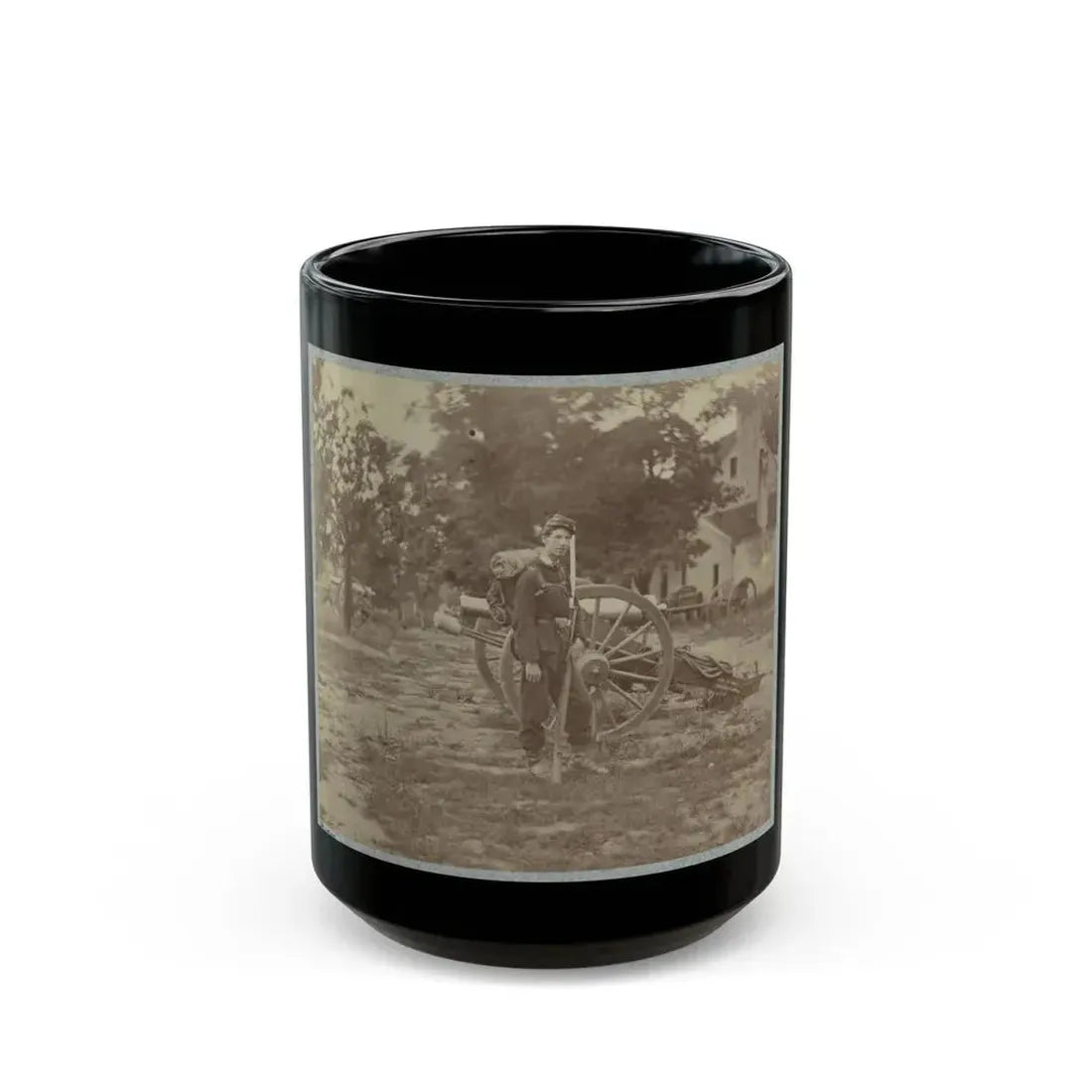 22d New York State Militia Near Harpers Ferry, Va., 1861 I.E.1862 025 (U.S. Civil War) Black Coffee Mug 15oz - Go Mug Yourself